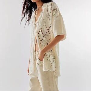 NWOT Free People All Love Club Shirt